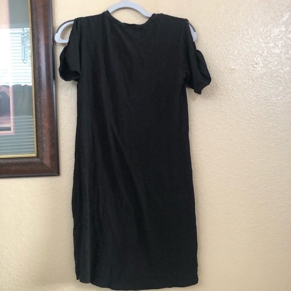 Sanctuary Cold Shoulder Little black Dress Size XSmall - Picture 3 of 5